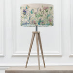 Floral Grey Lighting - Aratus  & Cirsium Eva  Complete Table Lamp Grey/Damson Voyage Maison