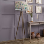 Floral Grey Lighting - Cirsium Eva & Aratus Complete Floor Lamp Grey/Damson Voyage Maison