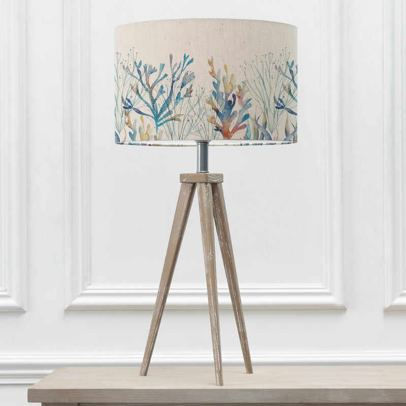 Abstract Grey Lighting - Coral Reef Eva & Aratus Complete Table Lamp Grey/Cobalt Voyage Maison