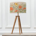 Floral Orange Lighting - Delamere Eva & Aratus Complete Table Lamp Linen Voyage Maison