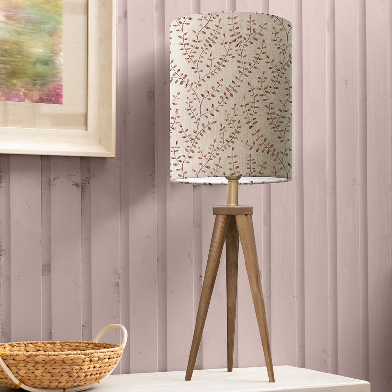 Floral Brown Lighting - Eden Anna & Aratus Complete Table Lamp Nut/Sienna Additions