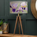 Floral Brown Lighting - Aratus  & Elva Eva  Complete Table Lamp Nut/Damson Marie Burke