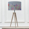 Floral Grey Lighting - Aratus  & Florabunda Eva  Complete Table Lamp Grey/Bluebell Voyage Maison