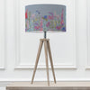 Floral Grey Lighting - Florabunda Eva & Aratus Complete Table Lamp Grey/Bluebell Voyage Maison