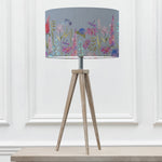 Floral Grey Lighting - Florabunda Eva & Aratus Complete Table Lamp Grey/Bluebell Voyage Maison