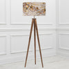 Floral Brown Lighting - Hazeldene Eva & Aratus Complete Floor Lamp Nut/Auburn Darren Woodhead