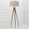 Floral Grey Lighting - Aratus  & Hedgerow Eva  Complete Floor Lamp Grey/Linen Voyage Maison