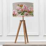 Floral Brown Lighting - Aratus  & Heligan Eva  Complete Table Lamp Nut/Fuchsia Marie Burke