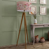 Floral Brown Lighting - Aratus  & Hermione Eva  Complete Floor Lamp Nut/Blush Voyage Maison