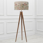 Floral Brown Lighting - Aratus  & Hermione Eva  Complete Floor Lamp Nut/Linen Voyage Maison