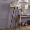 Floral Purple Lighting - Mariposa Eva & Aratus Complete Floor Lamp Cream Voyage Maison