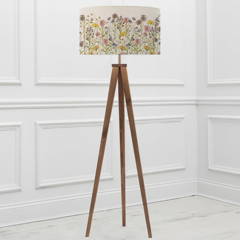 Floral Multi Lighting - Medmerry Eva & Aratus Complete Floor Lamp Linen Voyage Maison