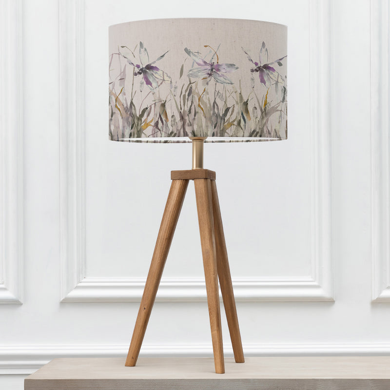 Floral Brown Lighting - Nightingale Eva & Aratus Complete Table Lamp Nut/Ironstone Voyage Maison