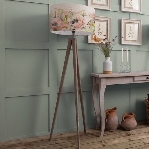 Floral Grey Lighting - Papavera Eva & Aratus Complete Floor Lamp Grey/Sweetpea Voyage Maison