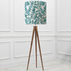 Floral Brown Lighting - Aratus  & Rowan Anna  Complete Floor Lamp Nut/Aqua Additions