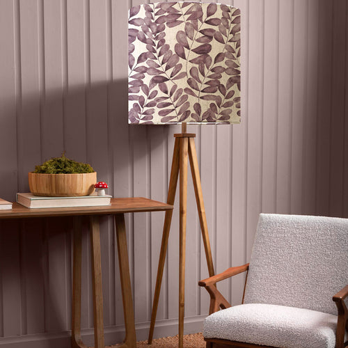 Floral Brown Lighting - Aratus  & Rowan Anna  Complete Floor Lamp Nut/Dusk Additions