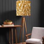 Floral Brown Lighting - Aratus  & Rowan Anna  Complete Floor Lamp Nut/Gold Additions