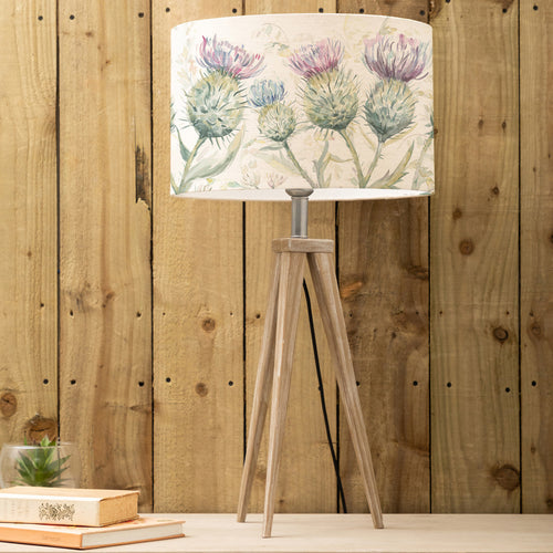 Floral Grey Lighting - Aratus  & Thistle Glen Eva  Complete Table Lamp Grey/Linen Voyage Maison