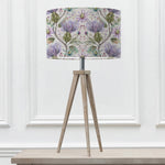 Floral Grey Lighting - Aratus  & Varys Eva  Complete Table Lamp Grey/Violet Voyage Maison