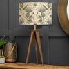 Floral Brown Lighting - Aratus  & Varys Eva  Complete Table Lamp Nut/Auburn Linen Voyage Maison