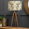 Floral Brown Lighting - Varys Eva & Aratus Complete Table Lamp Nut/Auburn Linen Voyage Maison