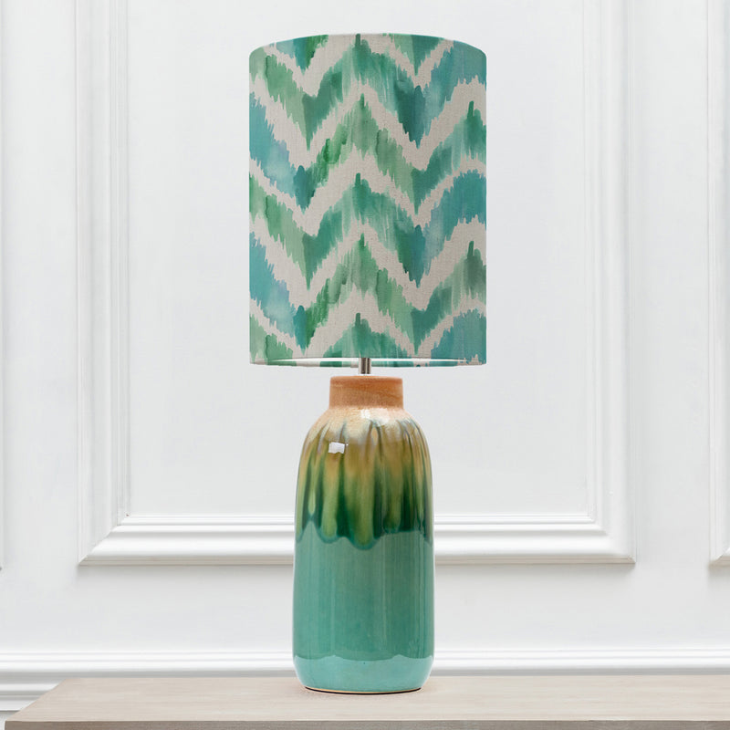 Abstract Blue Lighting - Arauca  & Savannah Anna  Complete Table Lamp Aqua/Isla Additions