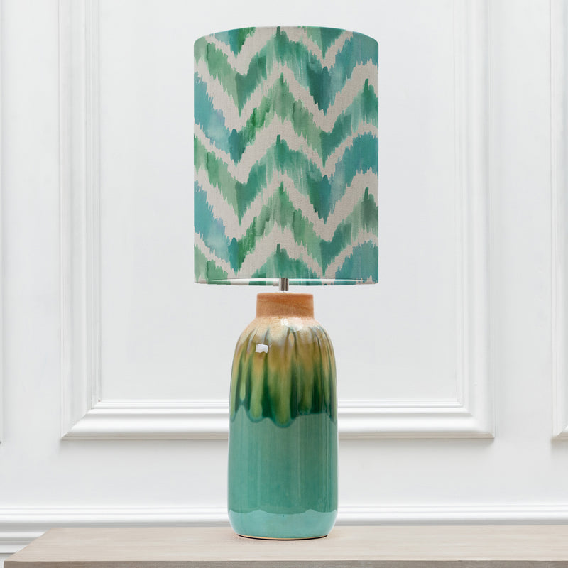 Abstract Blue Lighting - Savannah Anna & Arauca Complete Table Lamp Aqua/Isla Additions