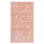 furn. Bee Deco Geometric Jacquard Towels in Blush