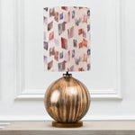 Abstract Gold Lighting - Belina  & Arwen Anna  Complete Table Lamp Glass/Rosewater Additions