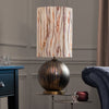 Abstract Gold Lighting - Falls Anna & Belina Complete Table Lamp Glass/Ironstone Additions