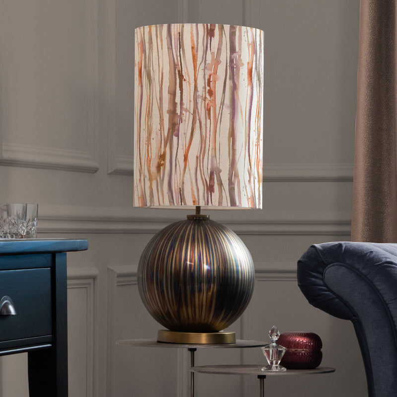 Abstract Gold Lighting - Belina  & Falls Anna  Complete Table Lamp Glass/Ironstone Additions