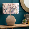 Abstract Brown Lighting - Cerys  & Arley Eva  Complete Table Lamp White/Ironstone Voyage Maison