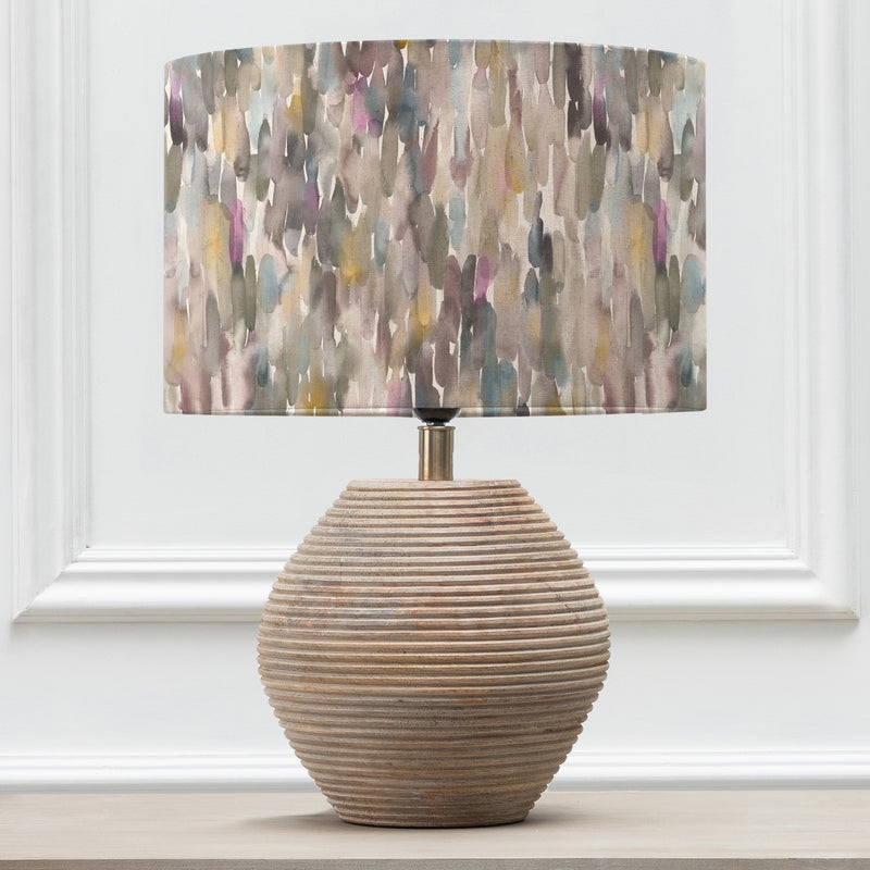 Abstract Brown Lighting - Azima Eva & Cerys Complete Table Lamp White/Ironstone Voyage Maison