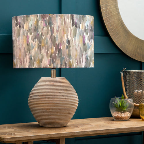 Abstract Brown Lighting - Azima Eva & Cerys Complete Table Lamp White/Ironstone Voyage Maison