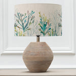 Abstract Brown Lighting - Cerys  & Coral Reef Eva  Complete Table Lamp White/Kelpie Voyage Maison