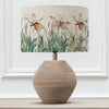 Floral Brown Lighting - Nightingale Eva & Cerys Complete Table Lamp White/Peridot Voyage Maison