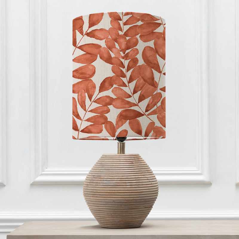 Floral Brown Lighting - Cerys  & Rowan Anna  Complete Table Lamp White/Amber Additions