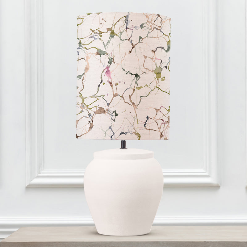 Abstract White Lighting - Carrara Anna & Edessa Complete Table Lamp Ecru/Meadow Additions