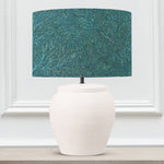 Floral Blue Lighting - Coressa Eva & Edessa Complete Table Lamp Teal Voyage Maison