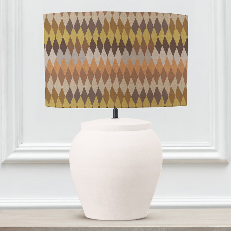 Abstract White Lighting - Mesa Eva & Edessa Complete Table Lamp Ecru/Sepia Voyage Maison