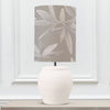 Floral White Lighting - Edessa  & Silverwood Anna  Complete Table Lamp Ecru/Snow Additions