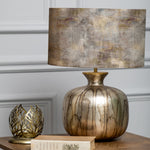 Abstract Gold Lighting - Monet Eva & Elphaba Complete Table Lamp Glass/Ironstone Voyage Maison