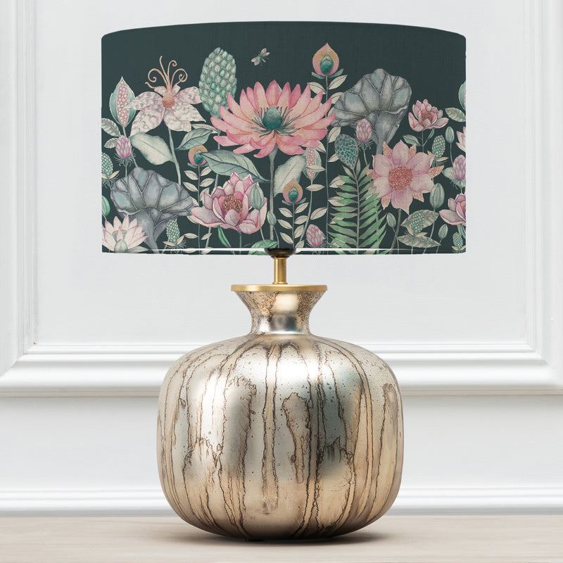 Floral Gold Lighting - Nesidora Eva & Elphaba Complete Table Lamp Glass/Emerald Voyage Maison