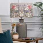 Floral Grey Lighting - Acanthis Eva & Elspeth Complete Table Lamp Grey/Bronze Voyage Maison