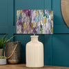 Abstract Cream Lighting - Elspeth  & Azima Eva  Complete Table Lamp Cream/Indigo Voyage Maison