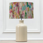 Abstract Cream Lighting - Elspeth  & Azima Eva  Complete Table Lamp Cream/Lotus Voyage Maison