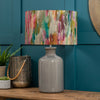 Abstract Grey Lighting - Azima Eva & Elspeth Complete Table Lamp Grey/Lotus Voyage Maison