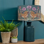 Floral Blue Lighting - Baghdev Eva & Elspeth Complete Table Lamp Aqua/Iris Voyage Maison