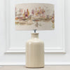 Animal Cream Lighting - Caledonian Forest Eva & Elspeth Complete Table Lamp Cream/Linen Voyage Maison