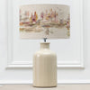 Animal Cream Lighting - Elspeth  & Caledonian Forest Eva  Complete Table Lamp Cream/Linen Voyage Maison